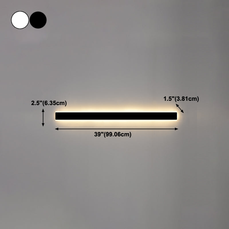Linearer Schatten Metall Wandleuchten moderner Stil 1 Lichtwandmontage Licht