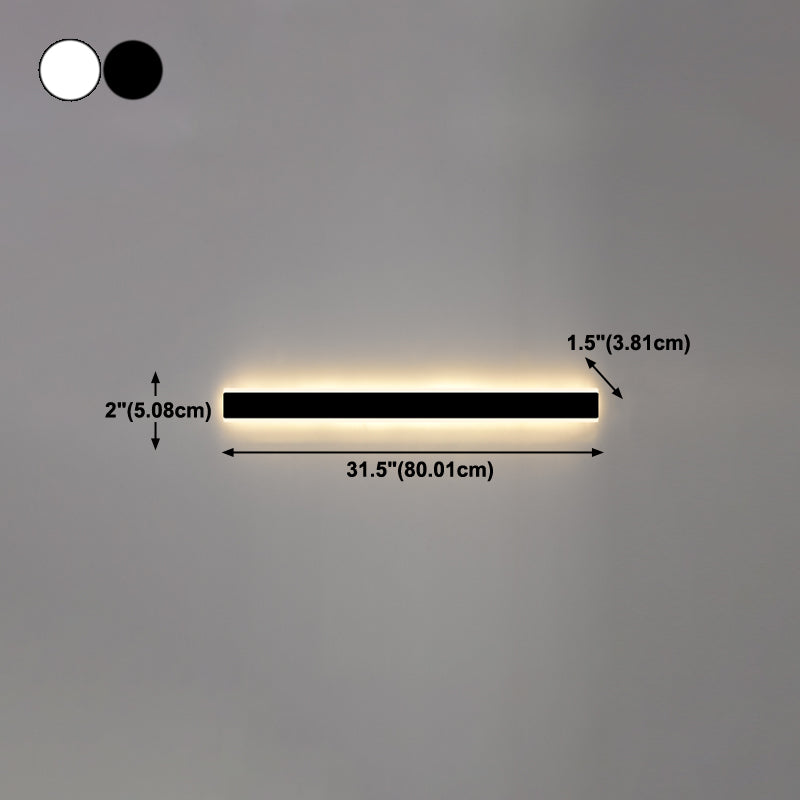 Linearer Schatten Metall Wandleuchten moderner Stil 1 Lichtwandmontage Licht