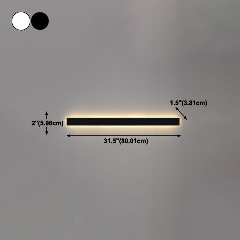 Linearer Schatten Metall Wandleuchten moderner Stil 1 Lichtwandmontage Licht