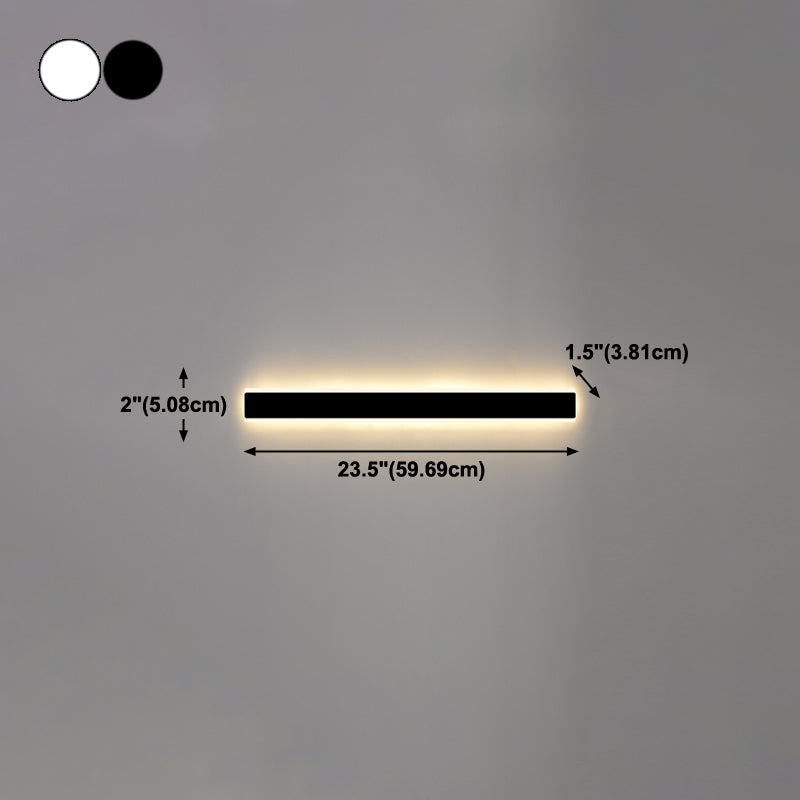Linearer Schatten Metall Wandleuchten moderner Stil 1 Lichtwandmontage Licht