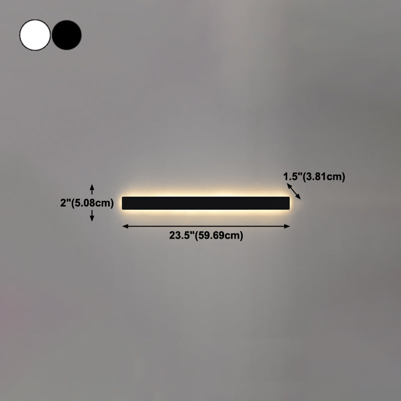 Linearer Schatten Metall Wandleuchten moderner Stil 1 Lichtwandmontage Licht