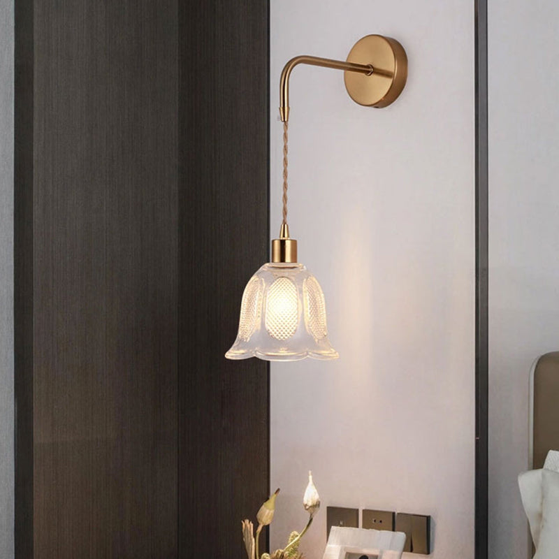 1 lumière géométrique mural luminaire de style industriel Idées d'éclairage mural en verre industriel lumières