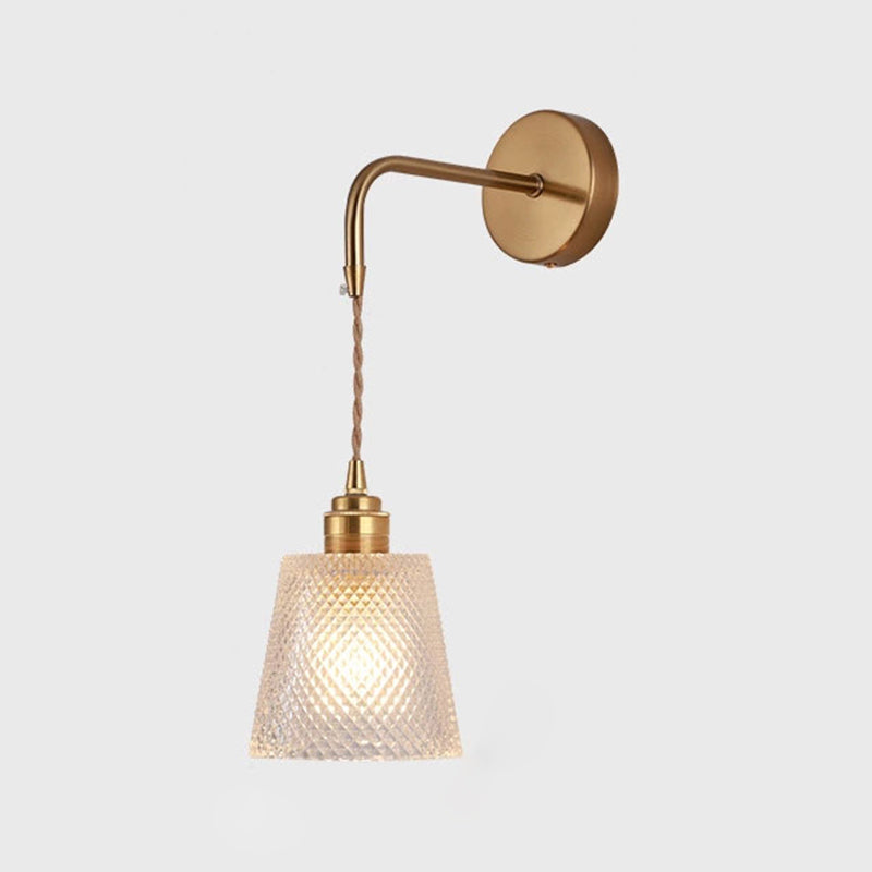 1 lumière géométrique mural luminaire de style industriel Idées d'éclairage mural en verre industriel lumières