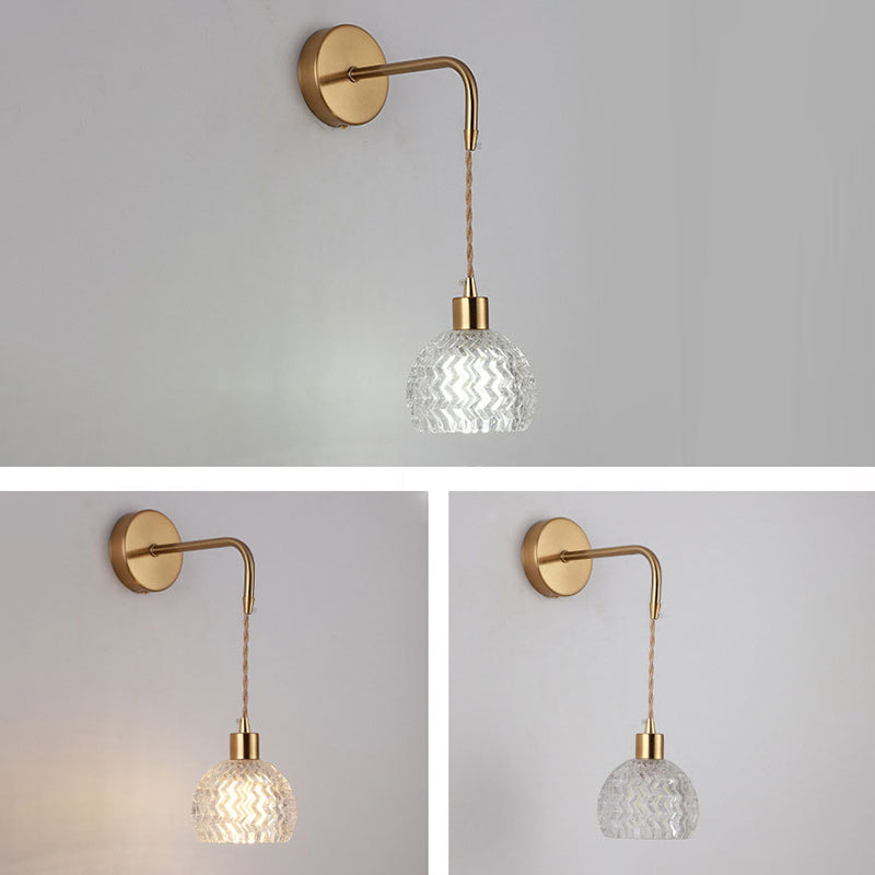 1 lumière géométrique mural luminaire de style industriel Idées d'éclairage mural en verre industriel lumières