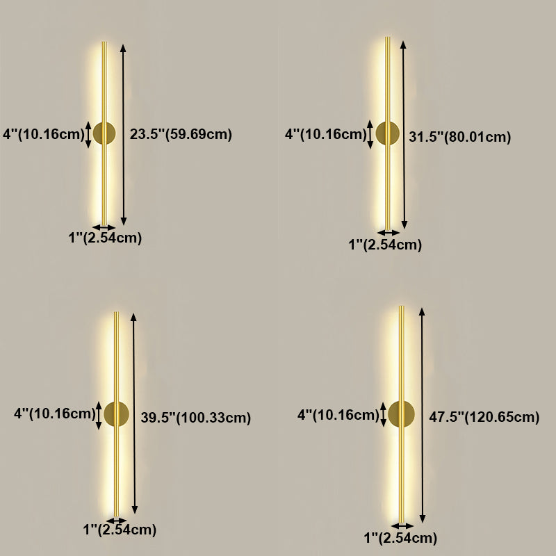 Linearer Schatten Metall Wandleuchten moderner Stil 1 Lichtwandmontage Licht