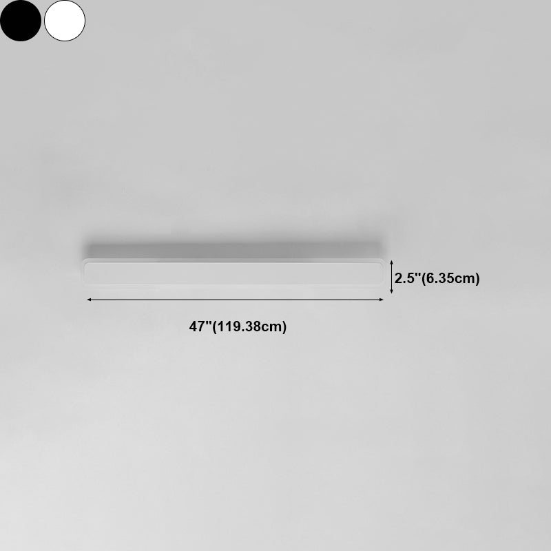 Metall Linearer Schatten Wandleuchter moderner Stil ein leichtem Lichtmontagelicht