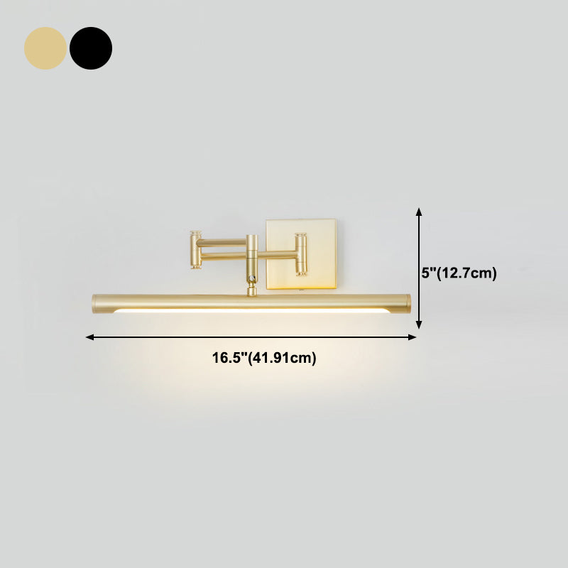 Modern Tube Vanity Lighting Fixtures Crystal 1 Light Vanity Wall Sconce