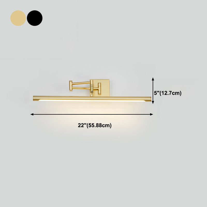 Modern Tube Vanity Lighting Fixtures Crystal 1 Light Vanity Wall Sconce