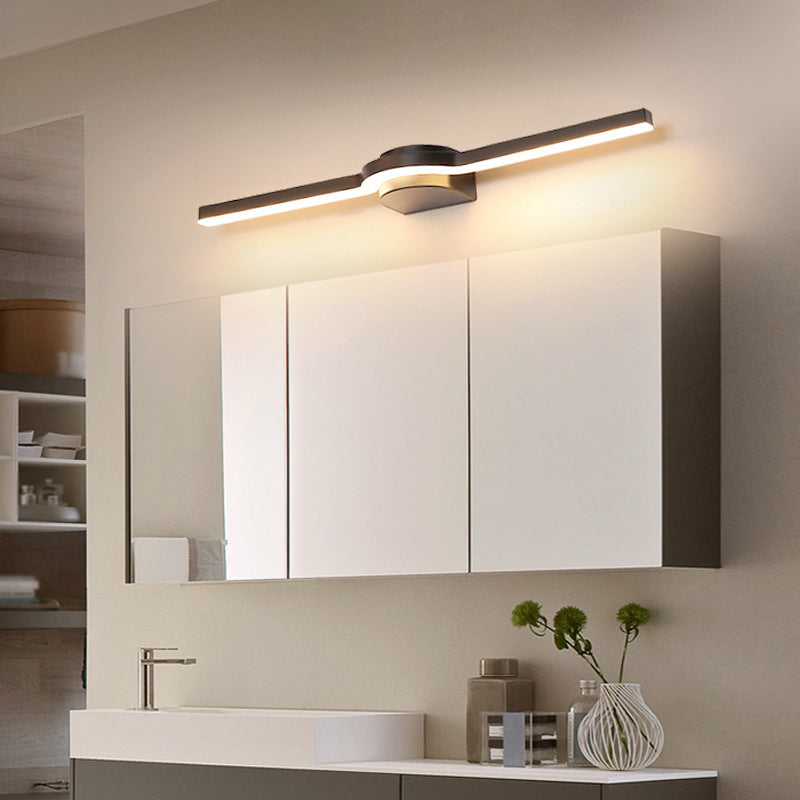 Metal Thin Vanity Wall Sconce Modern Style 1 Light Vanity Lighting Fixtures