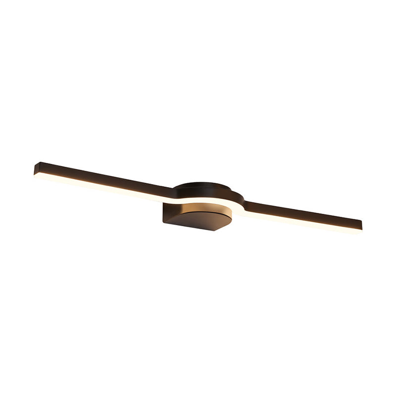 Metal Thin Vanity Wall Sconce Modern Style 1 Light Vanity Lighting Fixtures