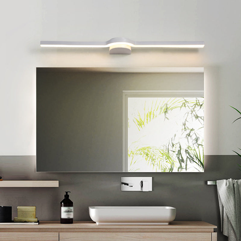 Metal Thin Vanity Wall Sconce Modern Style 1 Light Vanity Lighting Fixtures