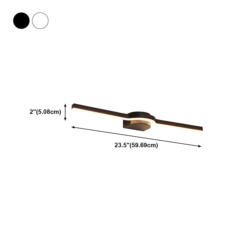 Metal Thin Vanity Wall Sconce Modern Style 1 Light Vanity Lighting Fixtures