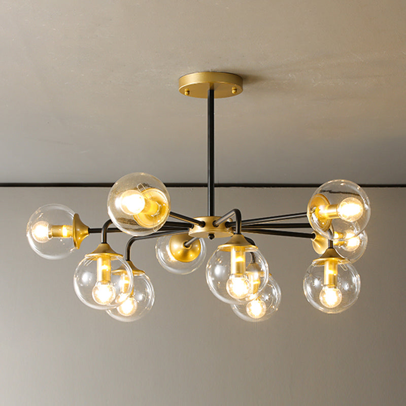 Contemporary Globe Chandelier Lights Glass Chandelier Light Fixture for Living Room