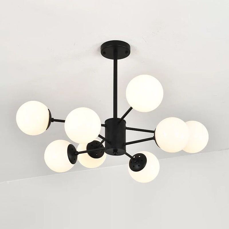Moderner Globe Kronleuchter Lichter Glas Kronleuchterleuchte für Wohnzimmer