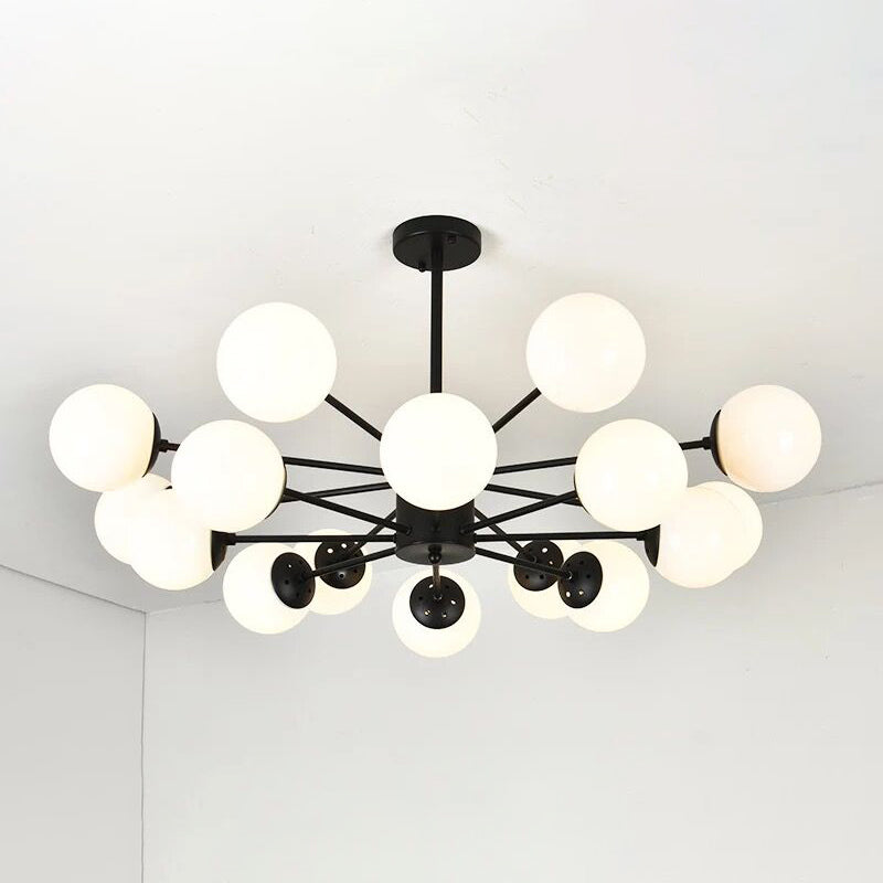 Moderner Globe Kronleuchter Lichter Glas Kronleuchterleuchte für Wohnzimmer