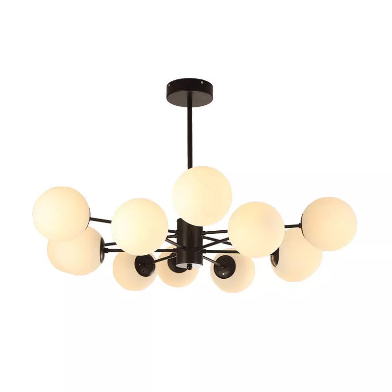 Moderner Globe Kronleuchter Lichter Glas Kronleuchterleuchte für Wohnzimmer