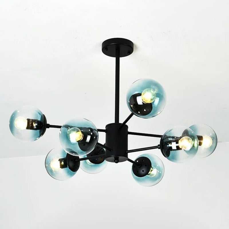 Moderner Globe Kronleuchter Lichter Glas Kronleuchterleuchte für Wohnzimmer