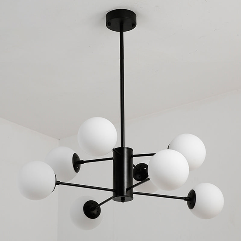 Moderner Globe Kronleuchter Lichter Glas Kronleuchterleuchte für Wohnzimmer