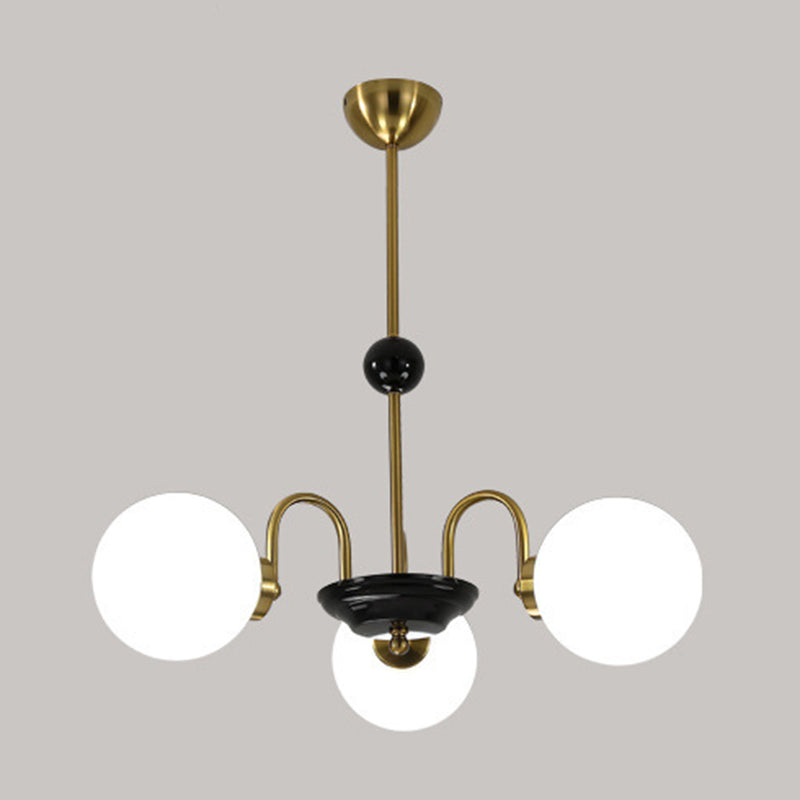 Moderner Glasschatten Kronleuchter multi -hanges Anhängerlampenlampe für Wohnzimmer