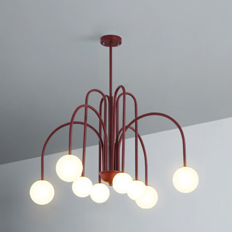 Modern Sphere Chandelier Lights Glass Chandelier Light Fixture for Living Room