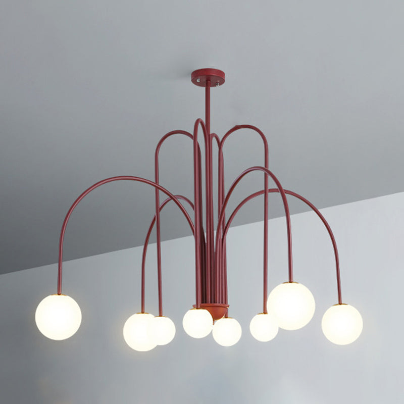 Modern Sphere Chandelier Lights Glass Chandelier Light Fixture for Living Room