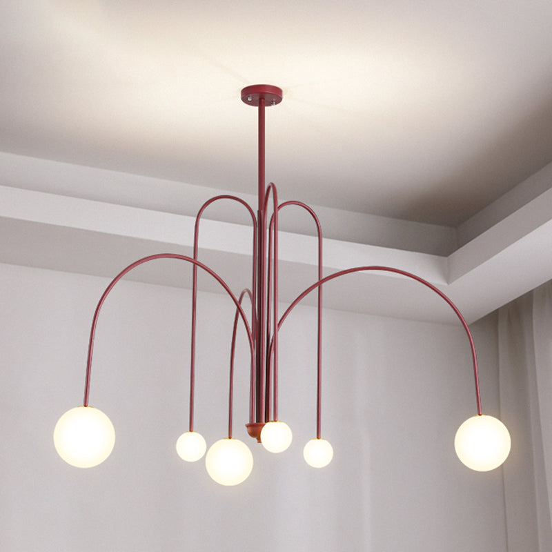 Modern Sphere Chandelier Lights Glass Chandelier Light Fixture for Living Room