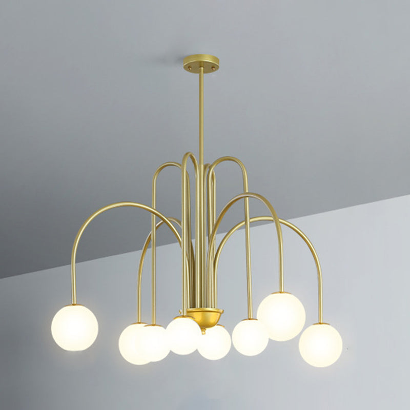 Modern Sphere Chandelier Lights Glass Chandelier Light Fixture for Living Room