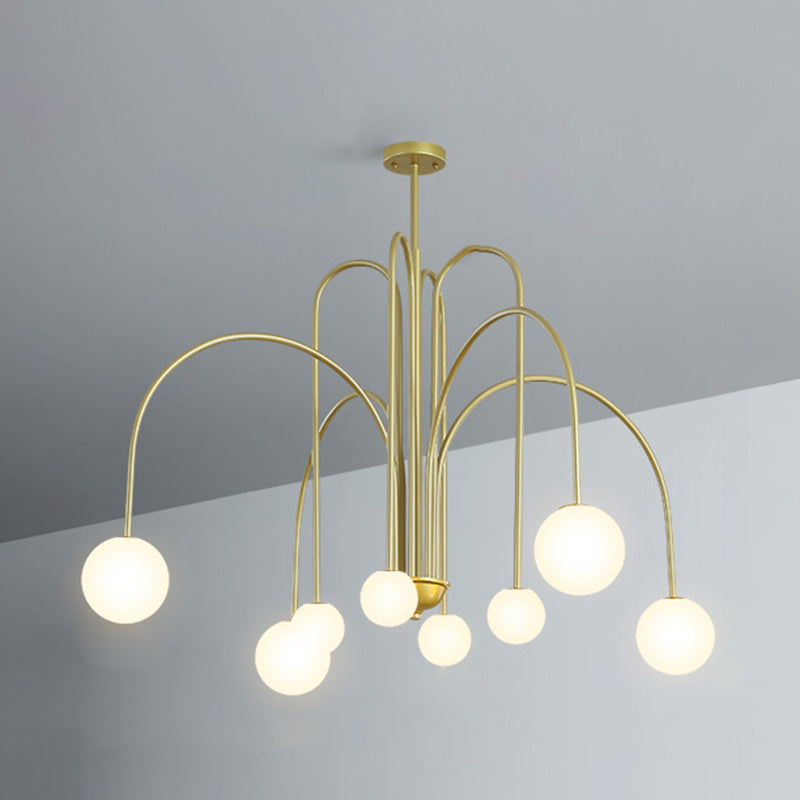 Modern Sphere Chandelier Lights Glass Chandelier Light Fixture for Living Room