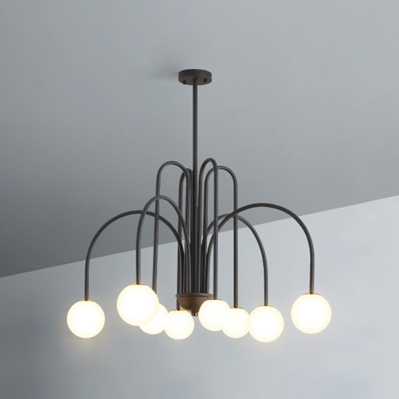 Modern Sphere Chandelier Lights Glass Chandelier Light Fixture for Living Room