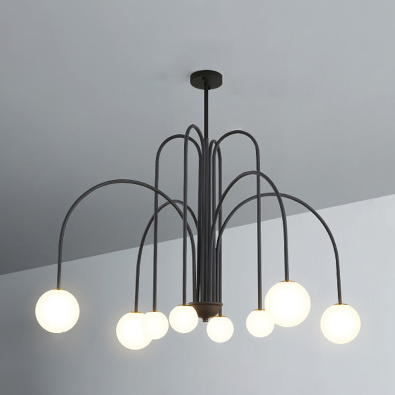 Modern Sphere Chandelier Lights Glass Chandelier Light Fixture for Living Room