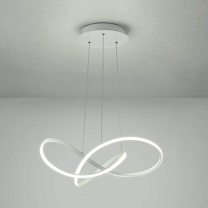 1-Light Metal Linear Chandelier Modern Hanging Pendant Light Fixture