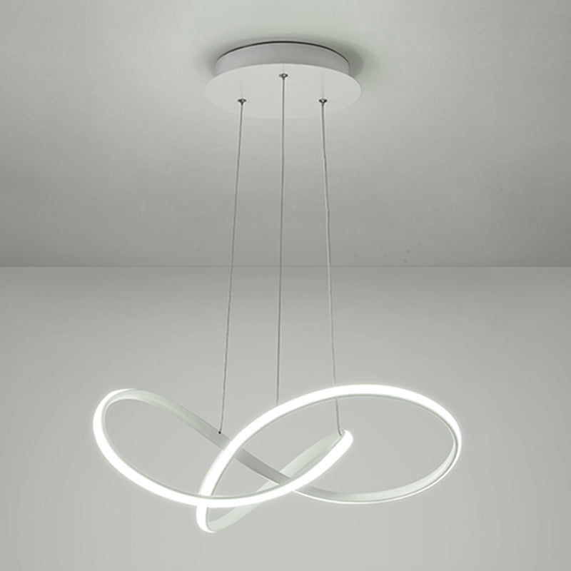 1-Light Metal Linear Chandelier Modern Hanging Pendant Light Fixture