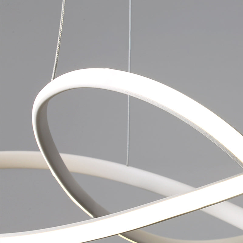 1-Light Metal Linear Chandelier Modern Hanging Pendant Light Fixture