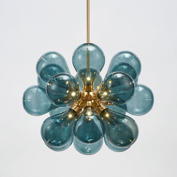 Moderner Stil Ballon Kronleuchter Glas Wohnzimmer hängen Licht in Gold