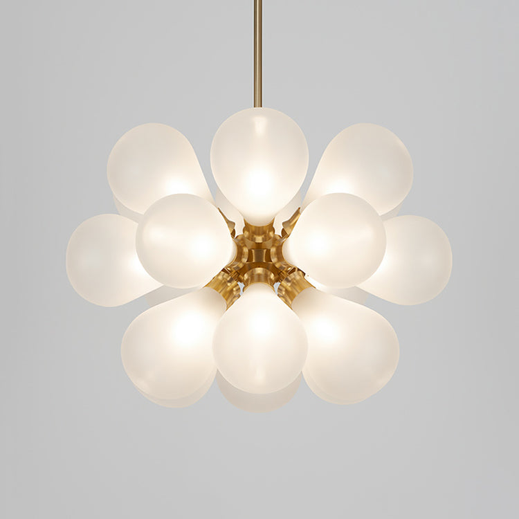 Moderner Stil Ballon Kronleuchter Glas Wohnzimmer hängen Licht in Gold