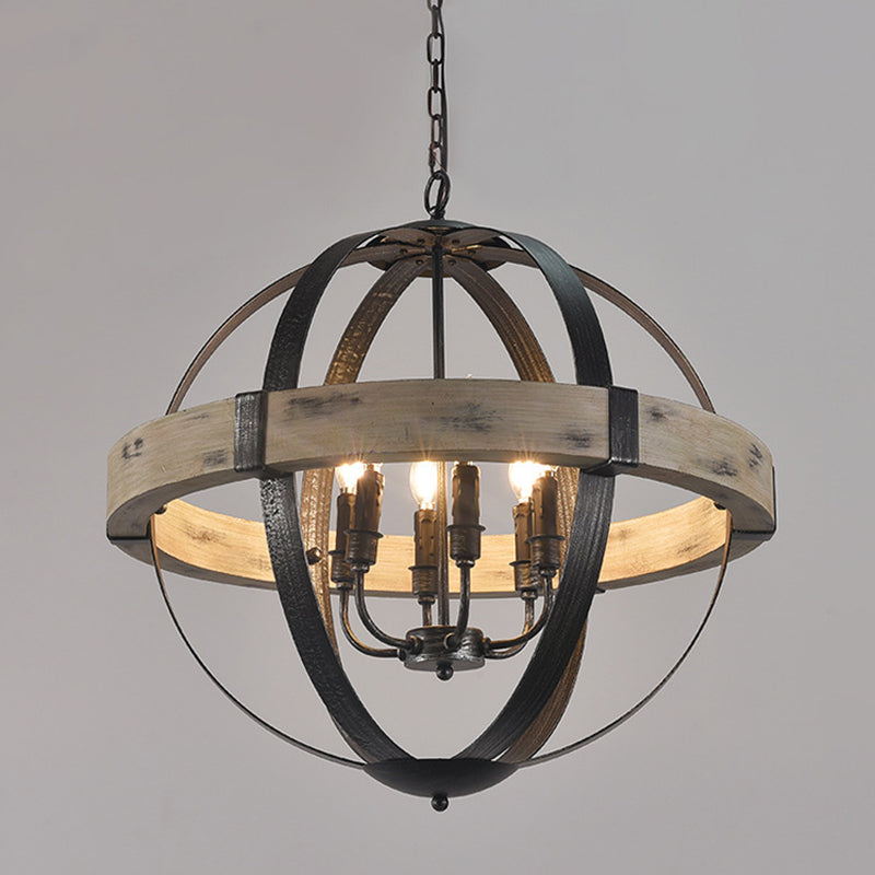 Multi Light Candle Branch Hanging Lights Industrial Style Metal Hanging Lighting for Study