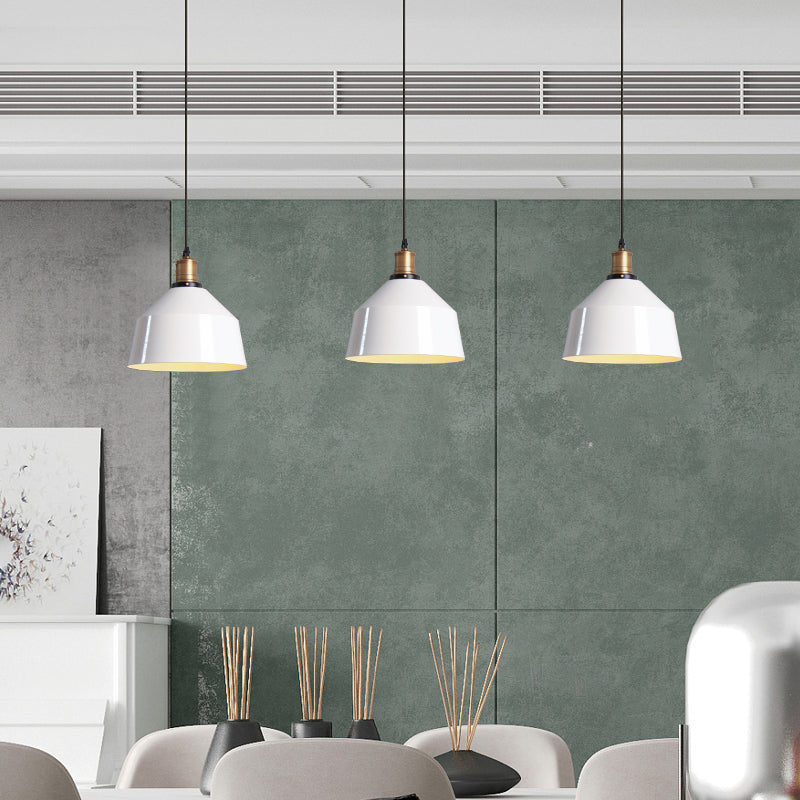 Accoglienza a sospensione vintage a 1 luce Kit di luce a sospensione bianca per negozio