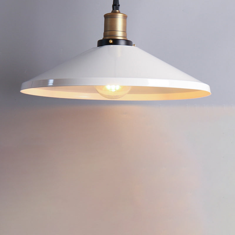 Accoglienza a sospensione vintage a 1 luce Kit di luce a sospensione bianca per negozio