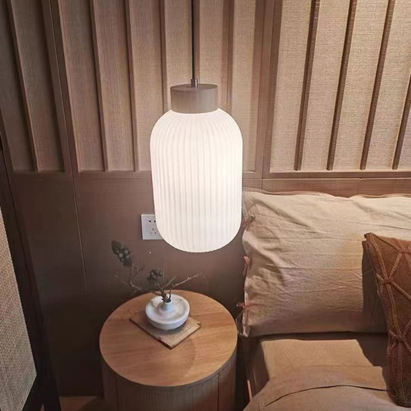 Glass Pot Shape Hanging Lights Modern Style 1 Light Hanging Mount Fixture for Dining Room