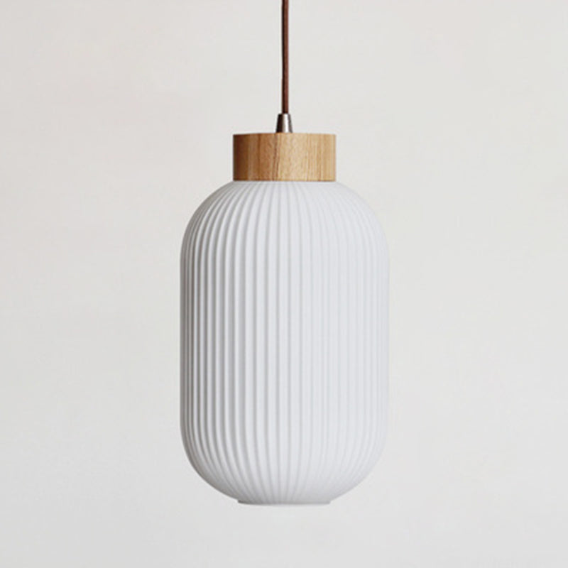 Glass Pot Shape Hanging Lights Modern Style 1 Light Hanging Mount Fixture for Dining Room