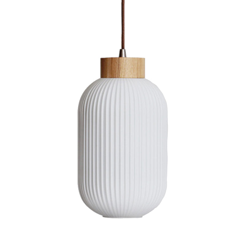 Glass Pot Shape Hanging Lights Modern Style 1 Light Hanging Mount Fixture for Dining Room