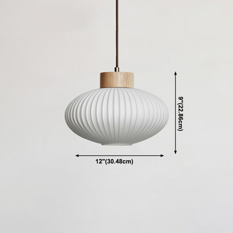 Glass Pot Shape Hanging Lights Modern Style 1 Light Hanging Mount Fixture for Dining Room