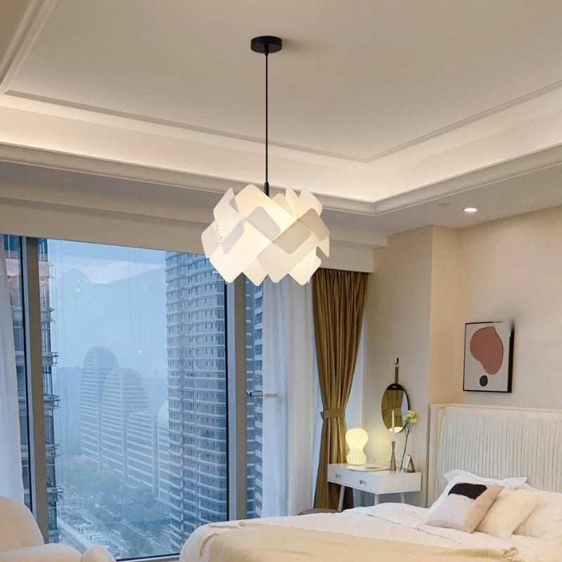 Metal Lantern Shade Hanging Lights Modern Style 1 Light Hanging Mount Fixture for Living Room
