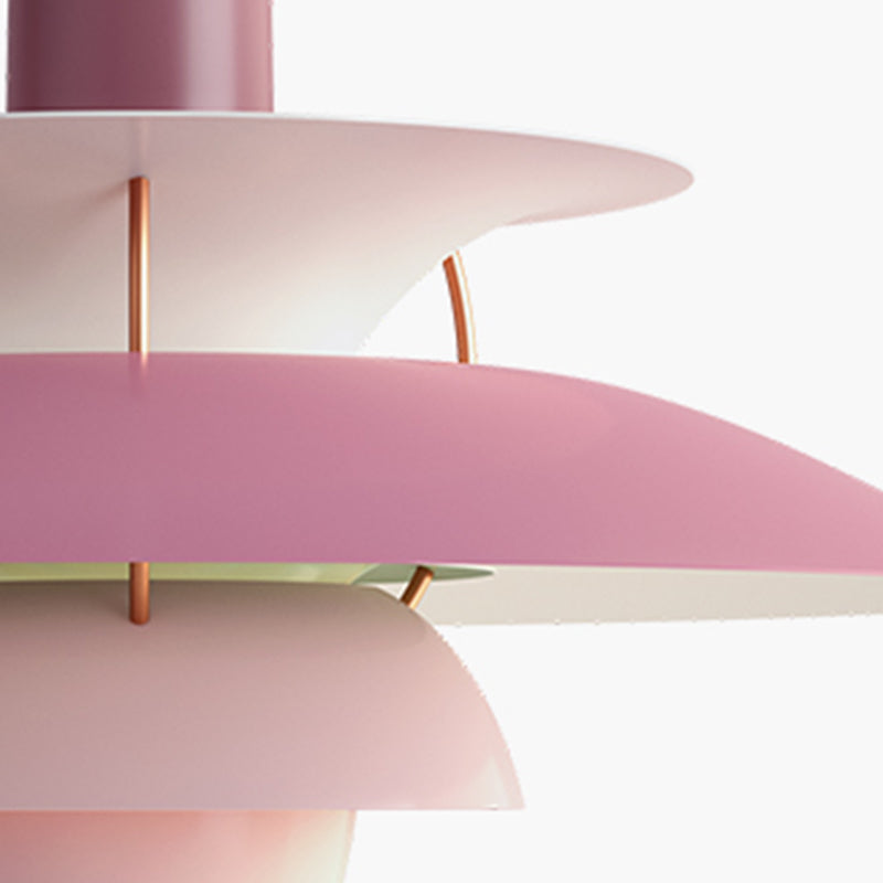 Nordic Style Hanging Light Colorful Metal Shade Pendent Lighting Fixture for Sitting Room