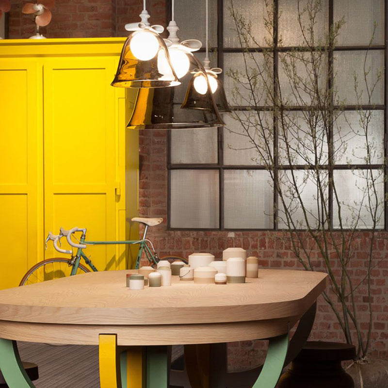 Verre Verre Hanging Light Modern Style Séménagement à l'éclairage pendentif pour le salon