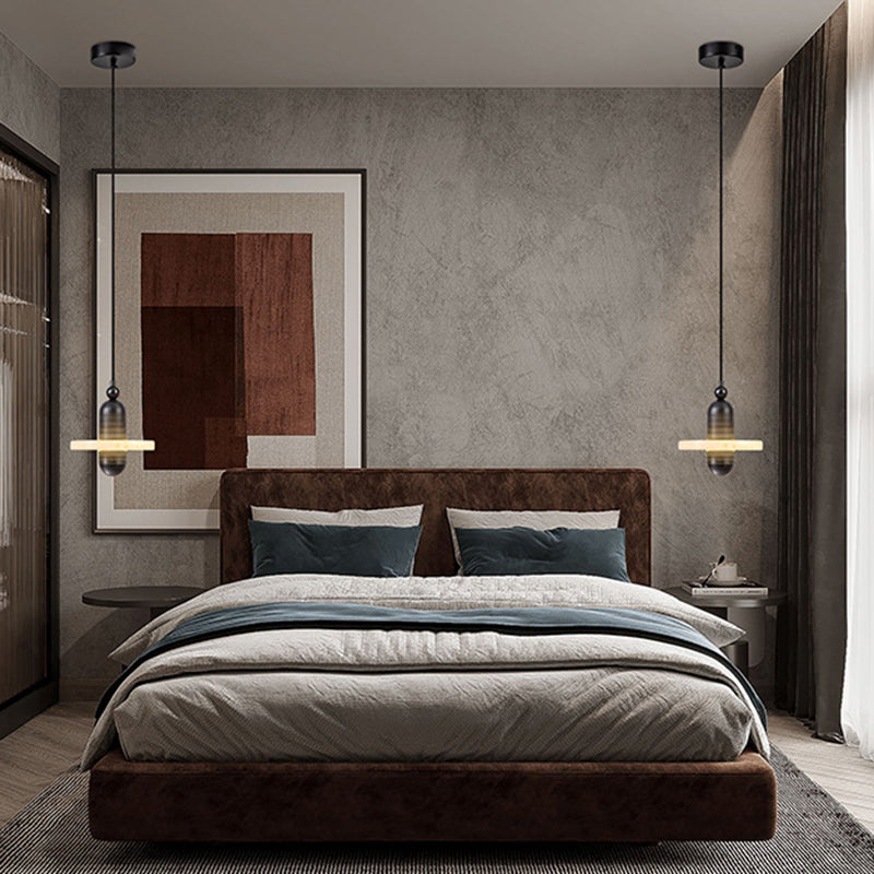 Contemporary Marble Hanging Light Minimalist Pendent Lighting Fixture for Sitting Room