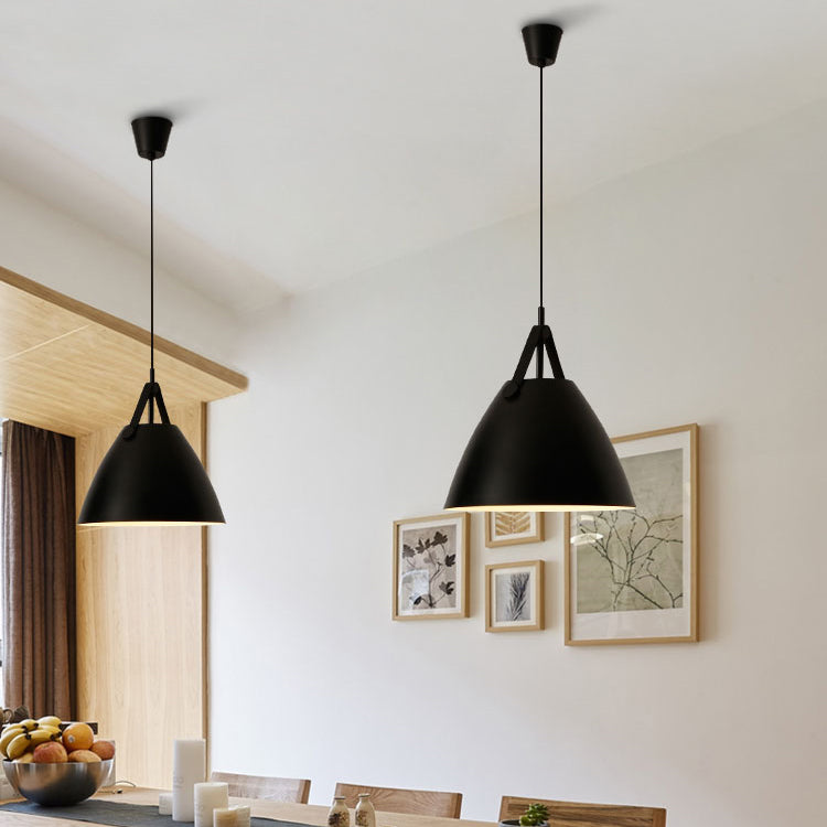 Metal Shade Hanging Light Modern Minimalist Pendent Lighting Fixture for Sitting Room