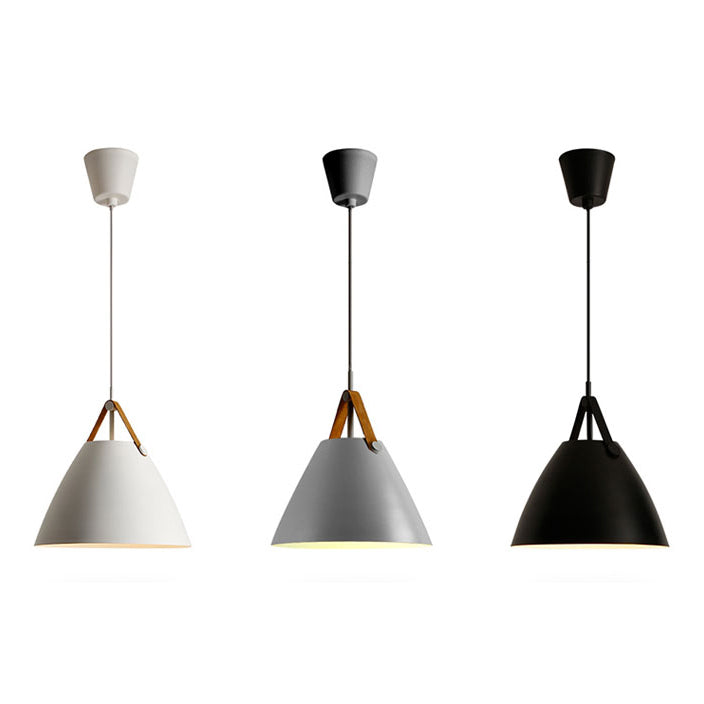 Metal Shade Hanging Light Modern Minimalist Pendent Lighting Fixture for Sitting Room