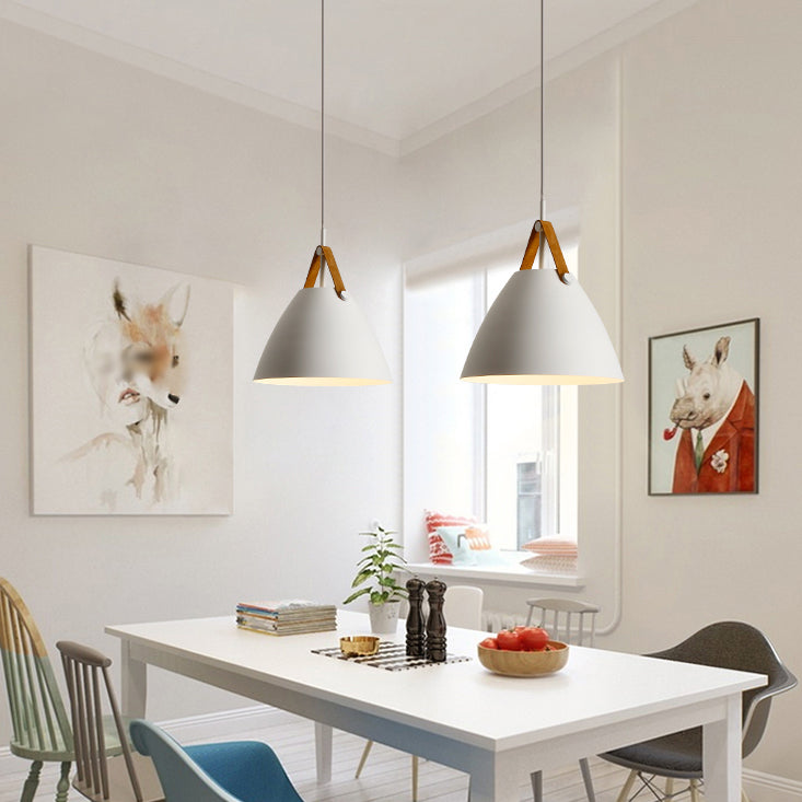 Metal Shade Hanging Light Modern Minimalist Pendent Lighting Fixture for Sitting Room