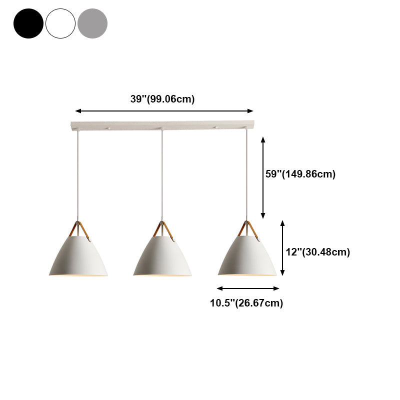 Metal Shade Hanging Light Modern Minimalist Pendent Lighting Fixture for Sitting Room
